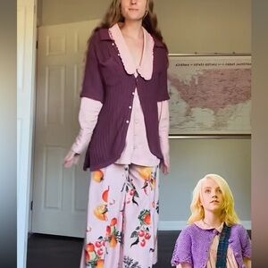 Women’s Open Knit Sweater - Plum